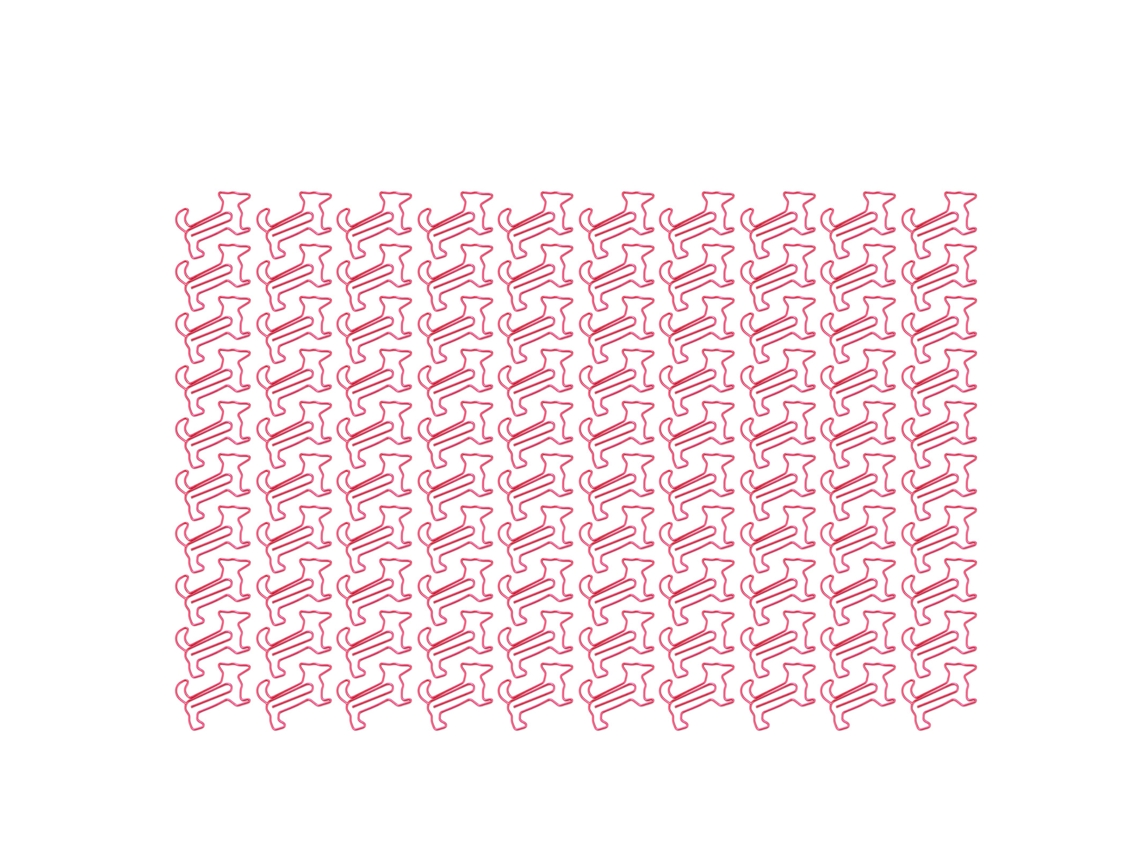 100 Clips De Papel Em Forma De Cachorro Metalizados Fofos Para Estudantes, Marcadores De Livros Rosa