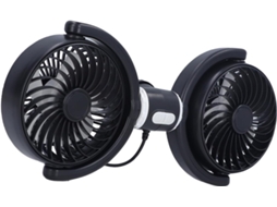 Ventilador Veicular Usb Chrees Com Duas Cabeças, Resfriador Silencioso Para Veículos Com Fluxo De Ar Potente Viagens No