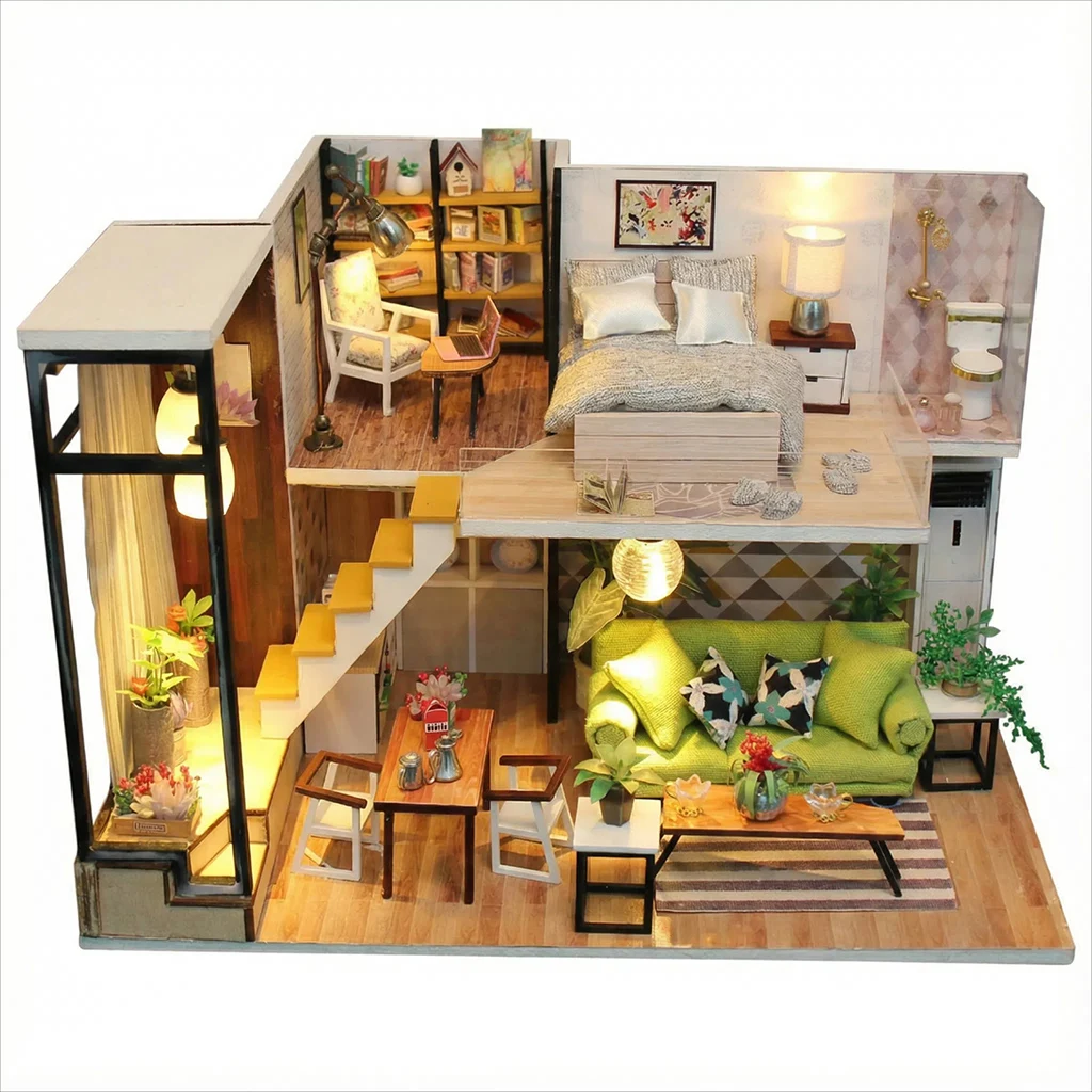 Kit De Montagem Para Cabana De Madeira Estilo Nórdico (faça Você Mesmo)