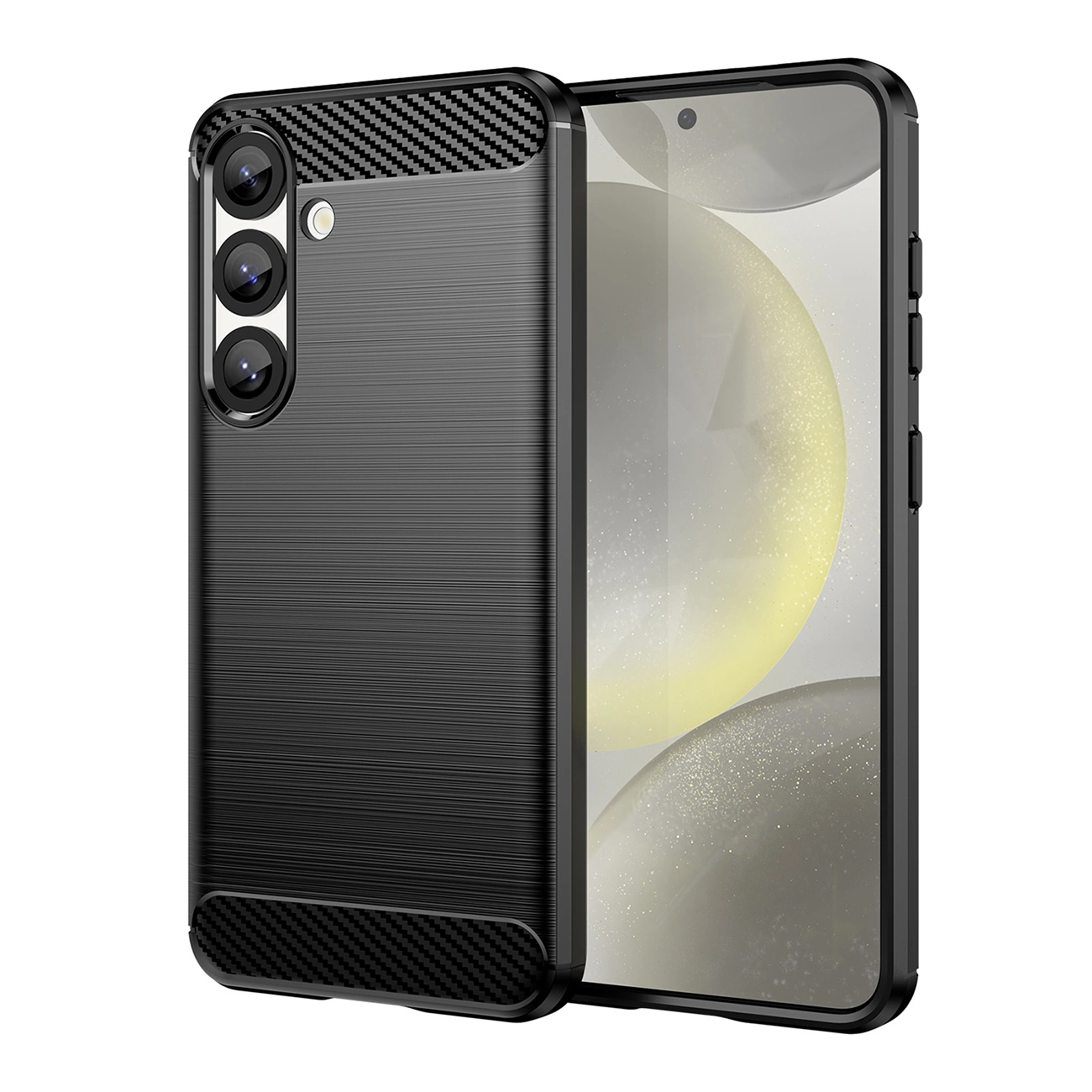 Capa De Carbono Para Samsung Galaxy S25 Edge, Proteção De Alta Qualidade