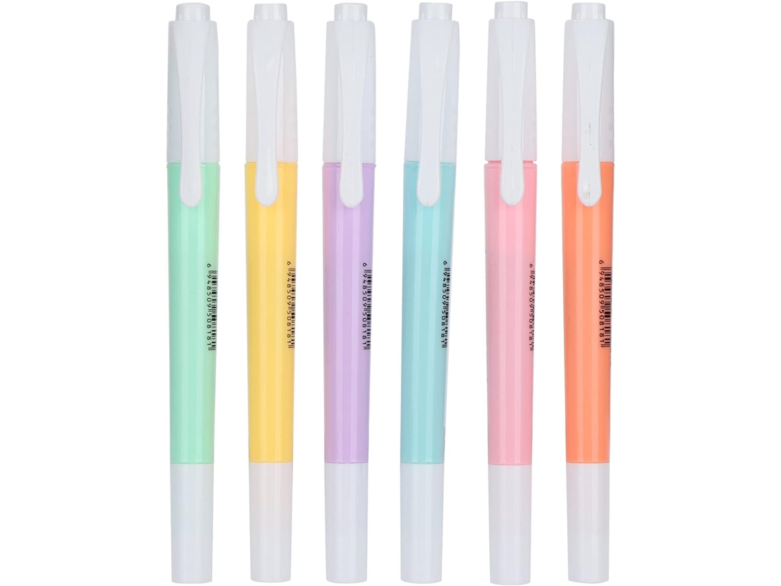 Conjunto De Marcadores De Texto De Ponta Dupla Para Desenhos Infantis