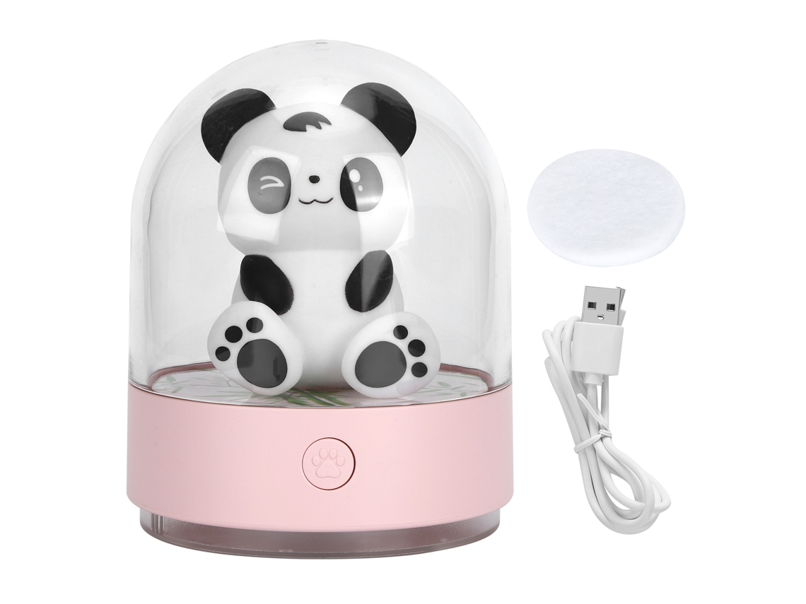 Rebe-lâmpada De Escritório Para Quarto Com Aromaterapia Pequena Luz Noturna Leitura Protectora De Olhos Carga Usb Rosa