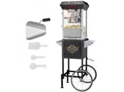 Máquina De Pipocas Comercial Com Carrinho, Led, 850w, Capacidade De 8oz Para Eventos E Festas Tekmaquinas
