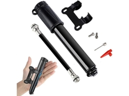 Rebe-bomba De Bicicleta Portátil Mini, 100psi De Aluminio Com Agulha E Suporte Para Inflar Ciclismo E Bolas Desportivas