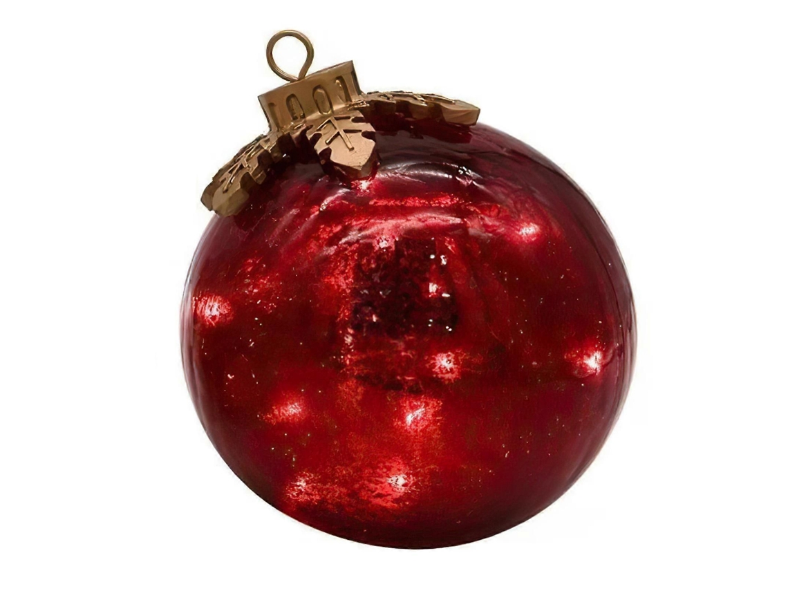 Luz De Globo De Vidro Rachado Led De 6 Polegadas, Operada Por Bateria, Para Decoração De Mesa Em Festas E Natal