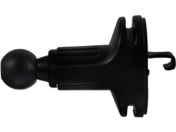 Suporte para celular com clipe para carro e trilhas, preto - resistente ao desgaste