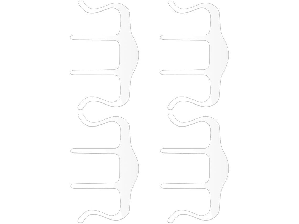Nuobesty Clips De Livro Transparentes Em Acrílico, Conjunto De 4 Peças, Portáteis Para Receitas, Revistas E Artigos De