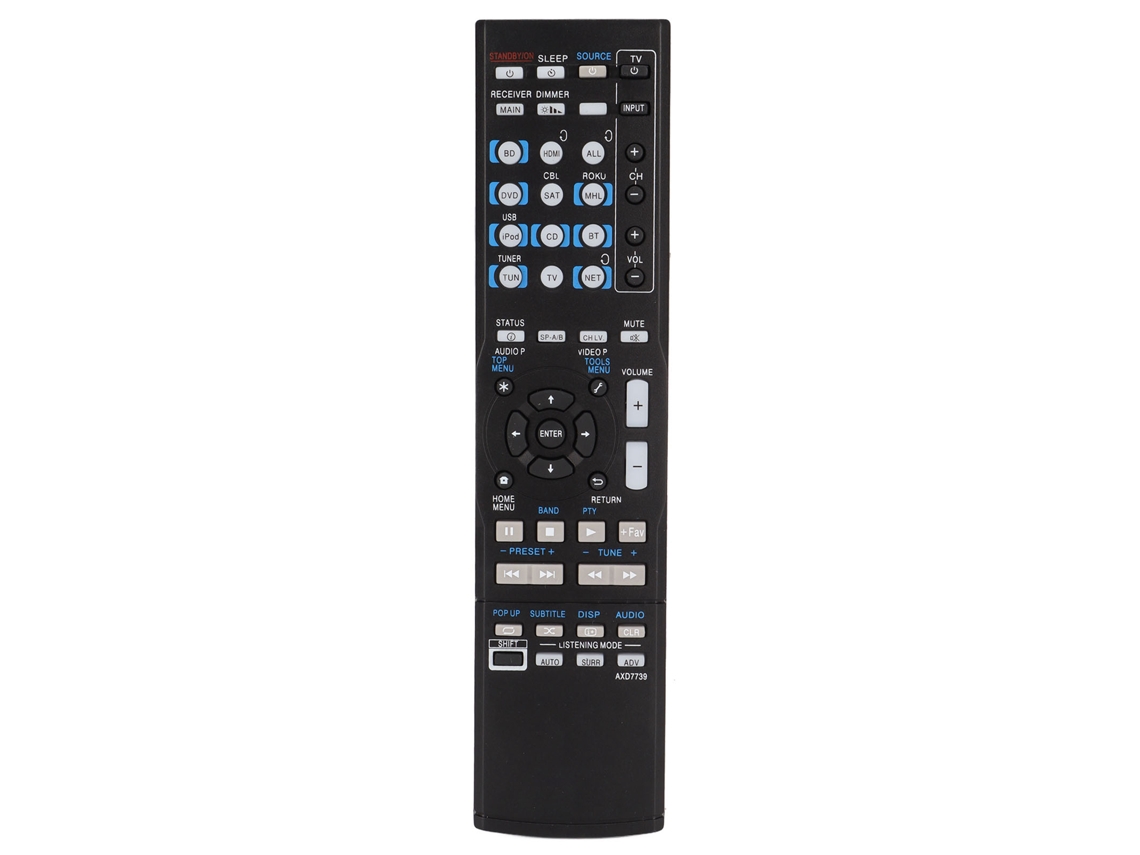 Controle Remoto Substituto para Pioneer Vsx‑830‑k Vsx‑45 Vsx‑830 Vsx‑90 Receptor de Áudio e Vídeo