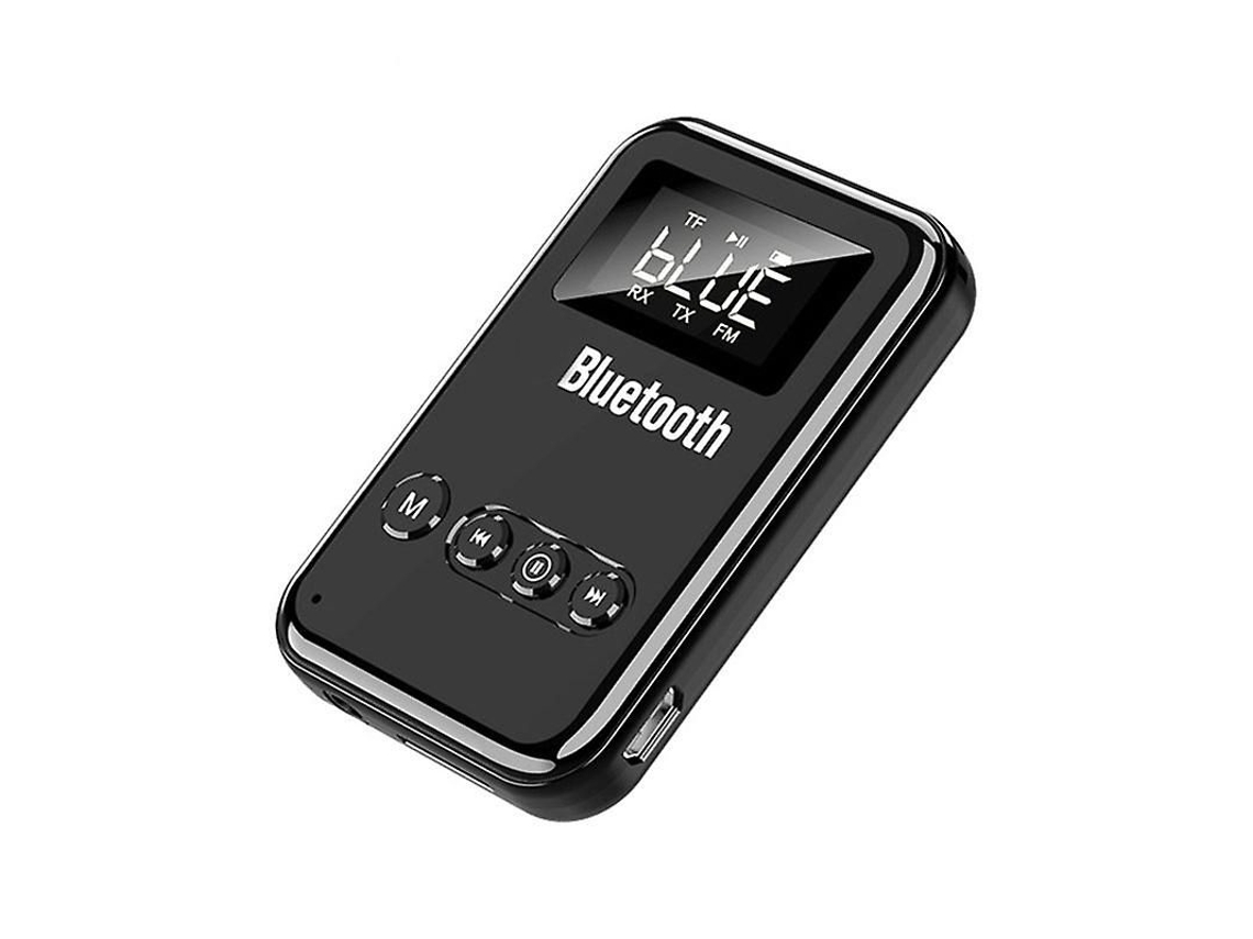 Transmissor E Receptor Bluetooth 5.0 2 Em 1, Preto