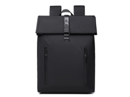 Mochila de Rolltop HENTEN HOME Impermeável para Portátil 15.6" Executiva Unissexo , Grande Capacidade Preto