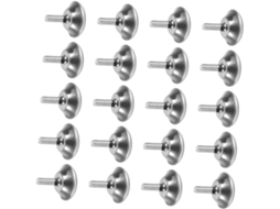 Niveladores De Pés Móveis Kisangel M8 25mm X 40mm, 24 Peças, Ferro E Plástico, Proteção Para Móveis E Pisos, Uso