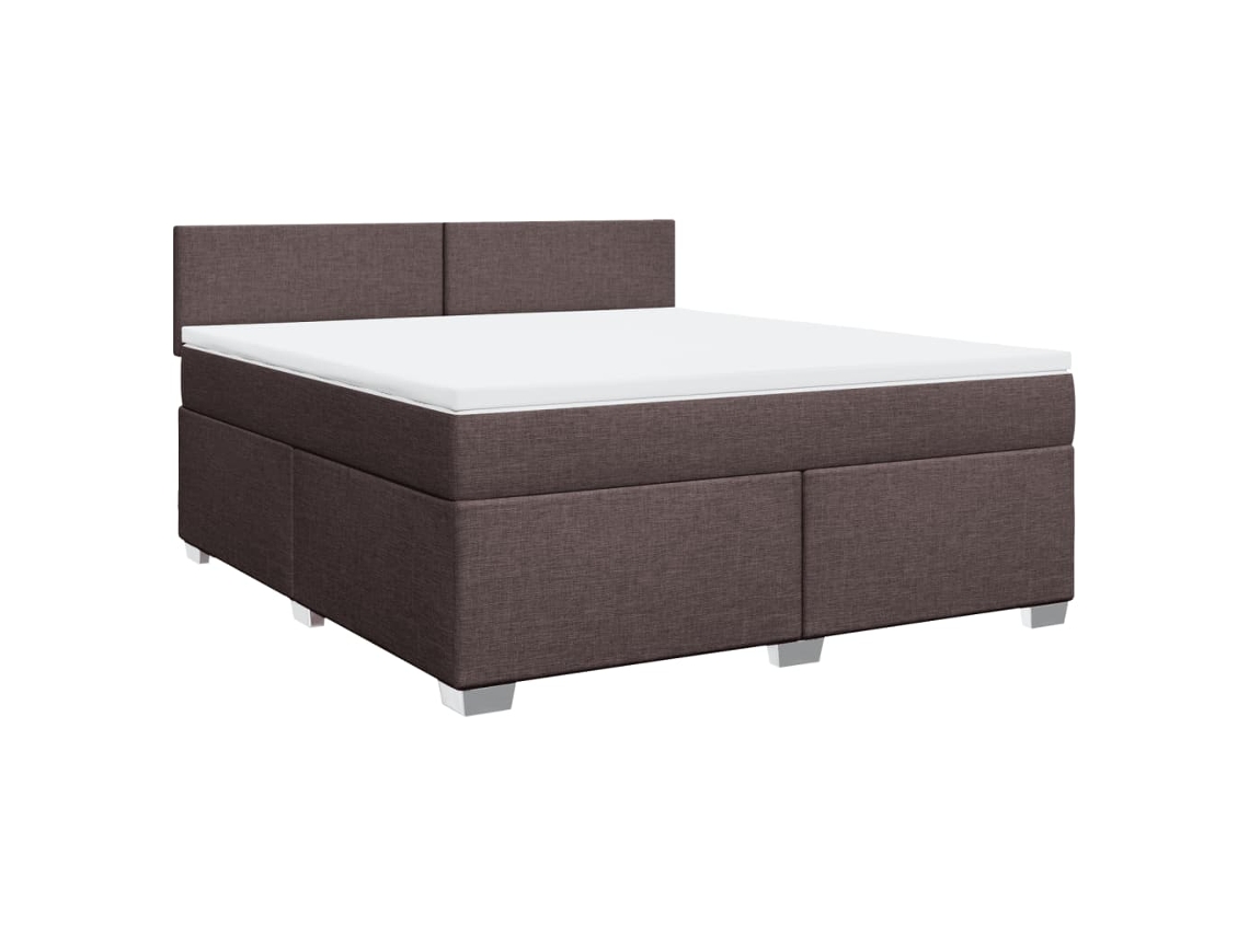 Box Spring Bed, Box Spring Beds Vidaxl Marrom Tecido (180 X 200 Cm)