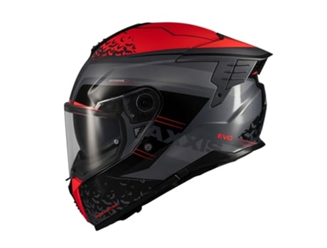 Capacete de motocicleta Axxis Hawk Evo SV Dark Justice Preto/Vermelho fosco M Preto/Vermelho fosco M
