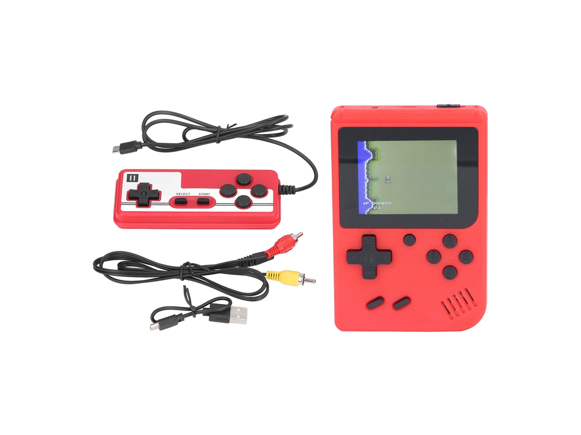 Console de videogame portátil com tela de 3 polegadas, reprodutor de jogos portátil clássico para crianças e adultos, Slowmoose vermelho
