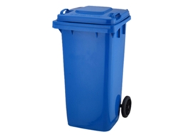 Contentor com 2 Rodas 120 Lt Azul