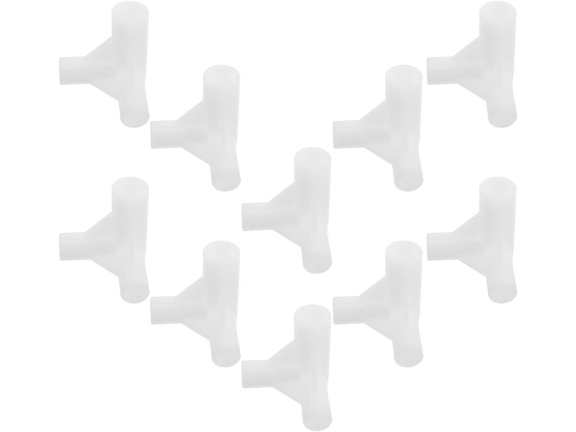 Conector De Plástico Ukcoco 10 Unidades Para Instalação Rápida E Fácil, Conexão Tripla Para Suporte De Mosquiteiro Cama