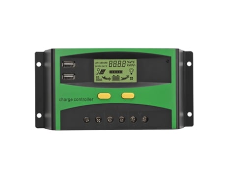 Controlador Solar Regulador Inteligente Com Tela Lcd 12v 24v Exibição De Corrente Reconhecimento Automático Fninijede
