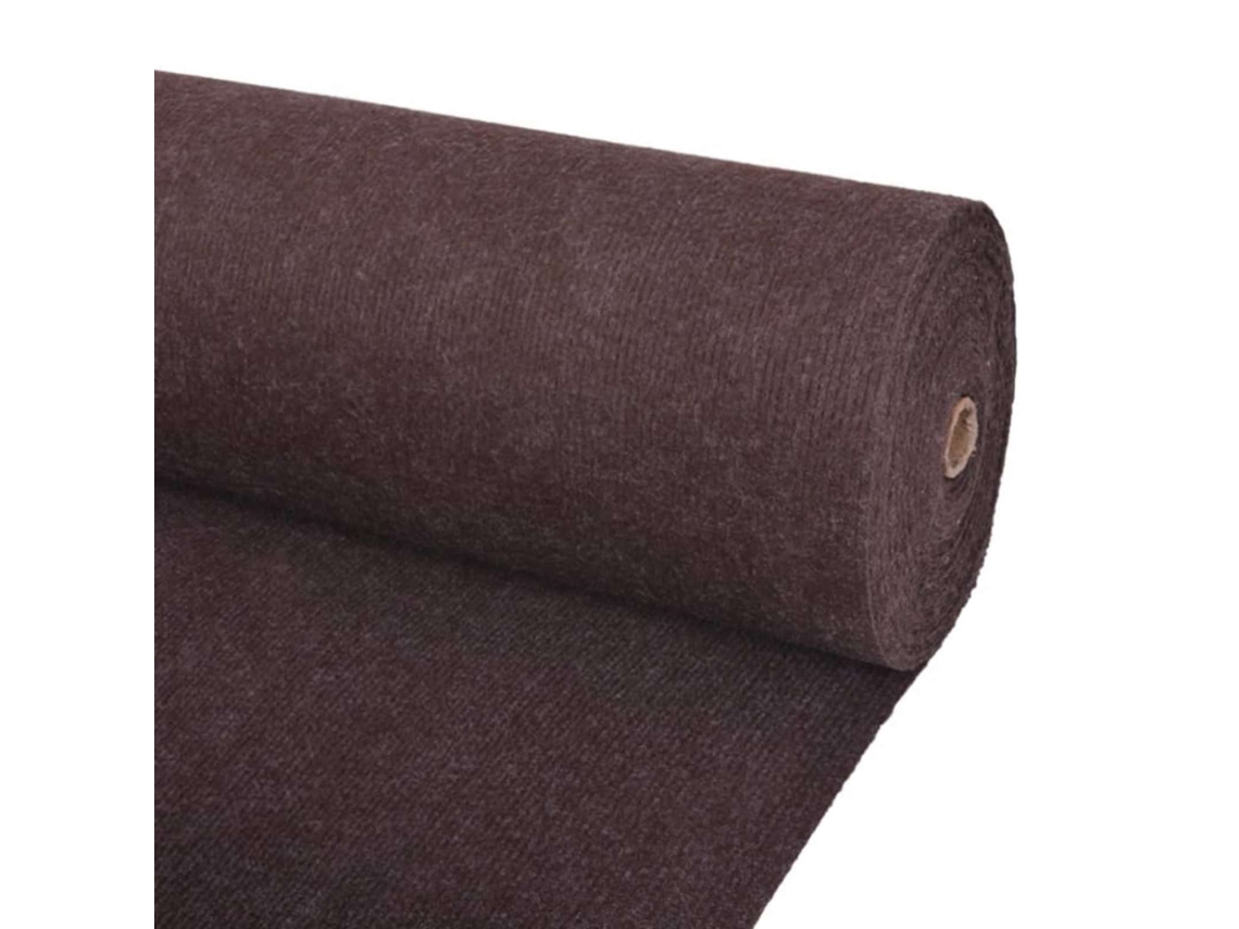 Vidaxl Tapete Castanho 1,2 X 20 M Poliéster