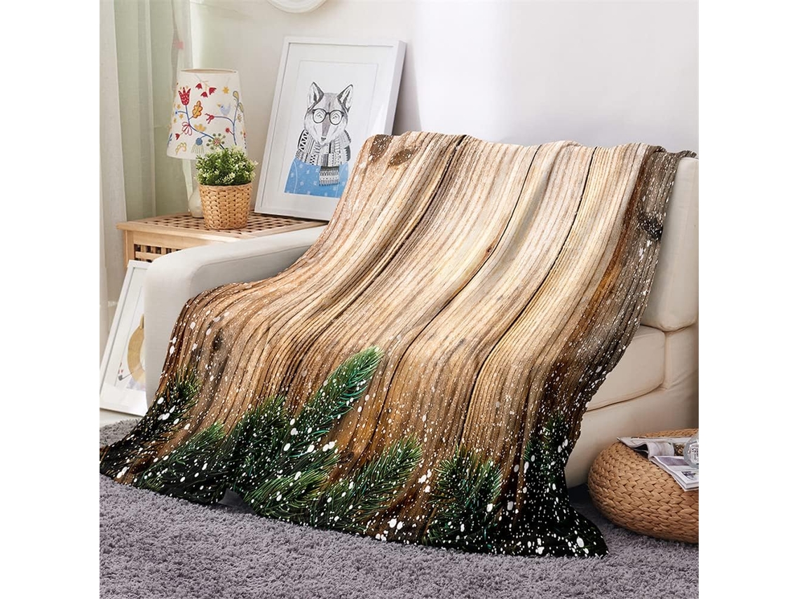 Manta de Flanela Fansu Estampa 3d Quente e Macia Microfibra Ideal para o Inverno Perfeita Cama Ou Sofá Adequad