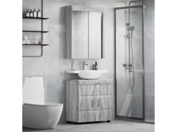 Vidaxl Conjunto De Móveis Para Banheiro Tulum 2 Unid. Cinza Sonoma