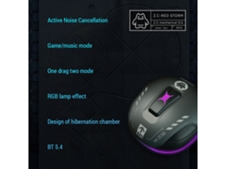 Fones Bluetooth Zombiescat B5 Com Cancelamento De Ruído