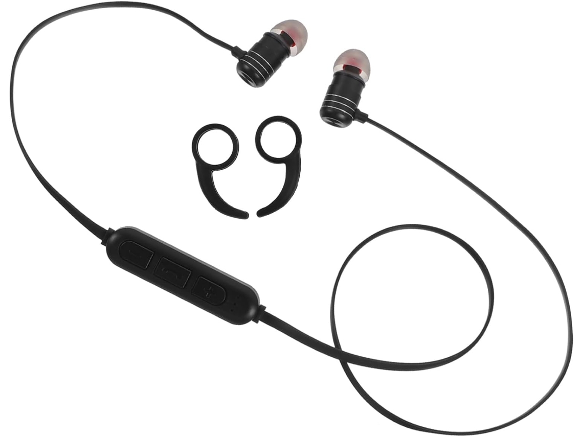Fone De Ouvido Sem Fio 1 Com Gancho Para Som Corrida E Na Cor Vermelha