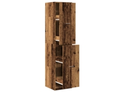 Apothecary Cabinet, Apothecary Cabinets Vidaxl Marrom Madeira Processada (40 X 41 X 174.5 Cm)