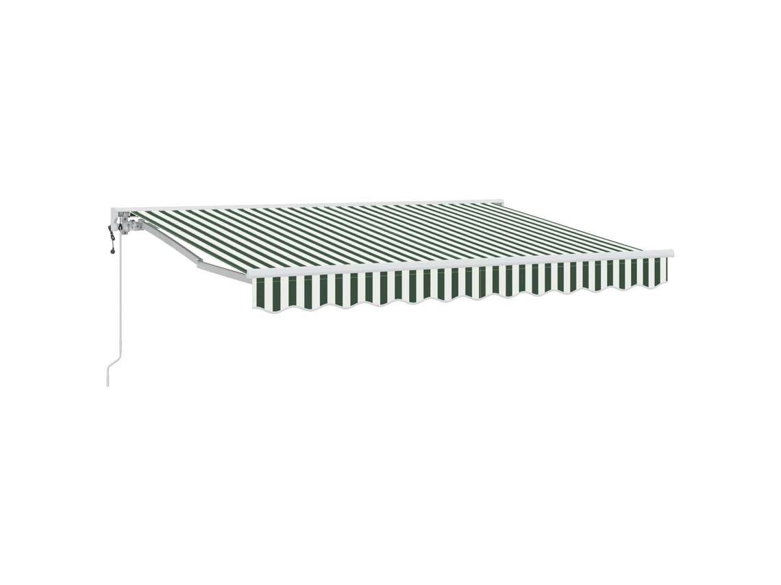 Conjunto 1 Toldo Retrátil Vidaxl Branco Alumínio (3,5 X 2,5 M)
