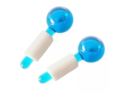 2x2 Peças Massageador Facial de Beleza com Bolas Gelo para o Rosto Natalino GOKOCO