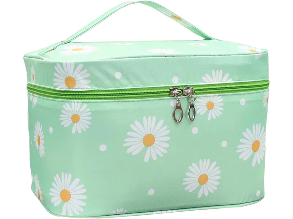 Bolsa de Maquiagem Viagem Verde