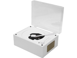 Leitor De Cd Goshyda, Leitor De Cd Portátil Mesa Com Bluetooth, Entrada Usb E Aux, Controle Remoto, Compatível Com Mp3 E