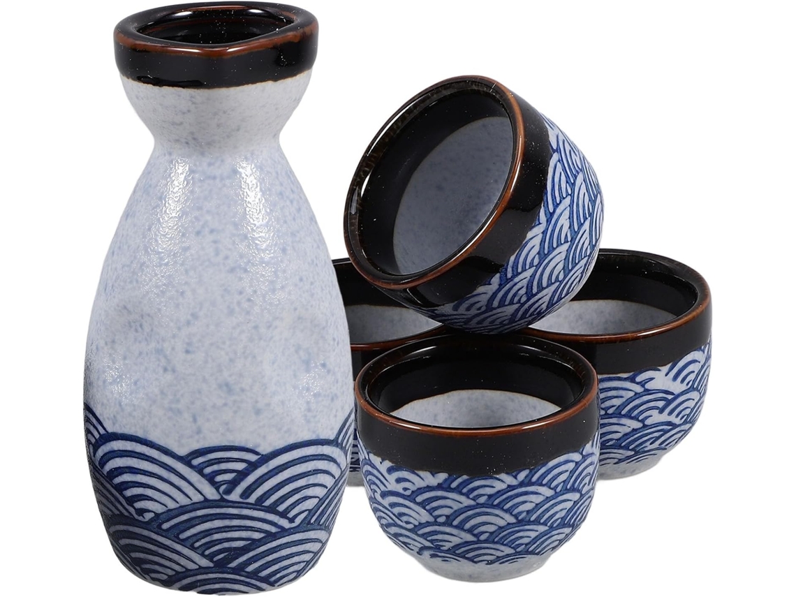 Copo De Vidro E Barra Estilo Japonês 180ml 35ml
