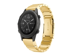 Bracelete para Garmin Marq Commander Aço Inoxidável com Estampa de Casco de Tartaruga Dourado XIAOMOYU (22mm)