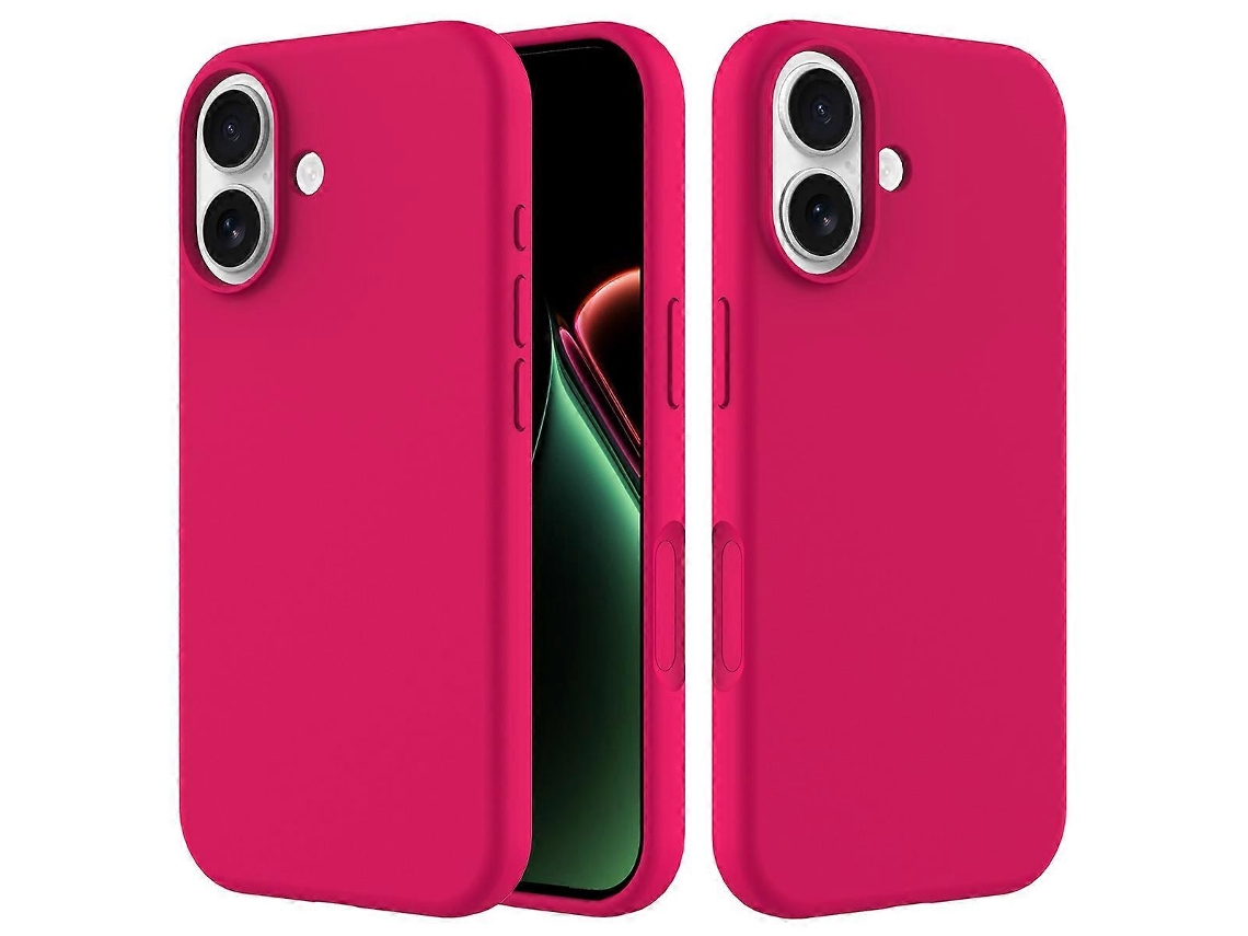 Capa De Silicone Líquido À Prova De Choque Para Iphone 17 - Capa Protetora Macia - Rosa