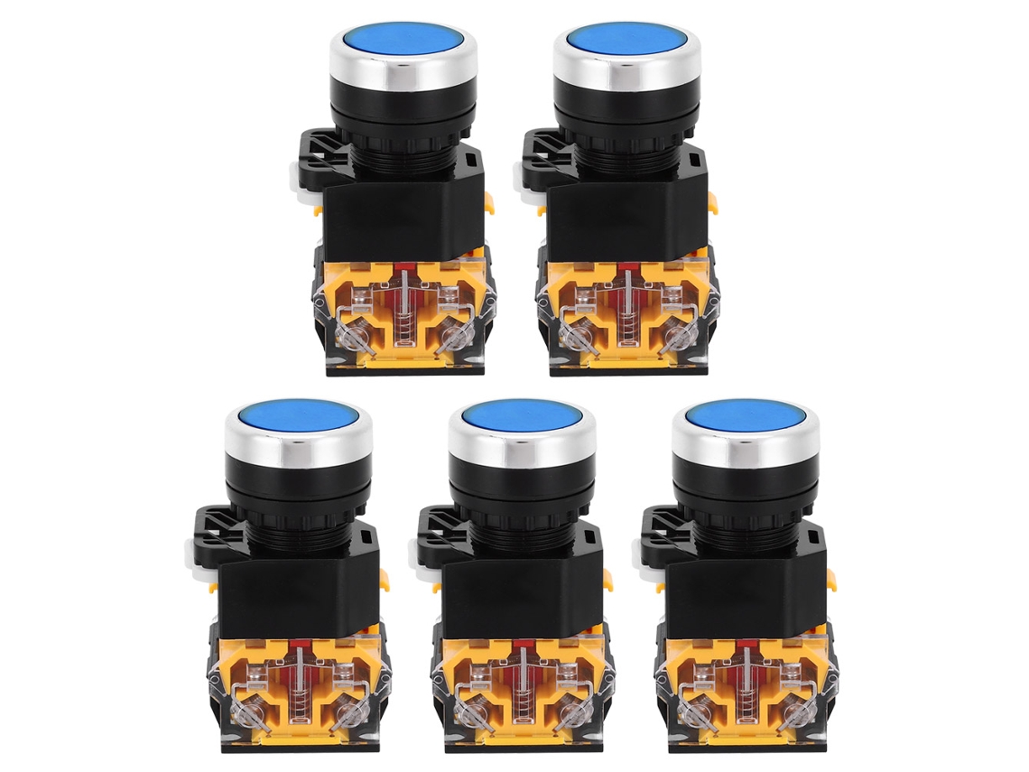 Interruptor De Botão 22mm Com Auto Bloqueio