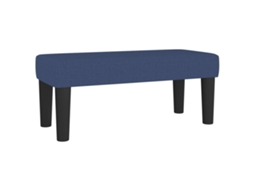 Conjunto 1 Banco Moderno Vidaxl Azul Poliéster (70 X 30 X 30 Cm)