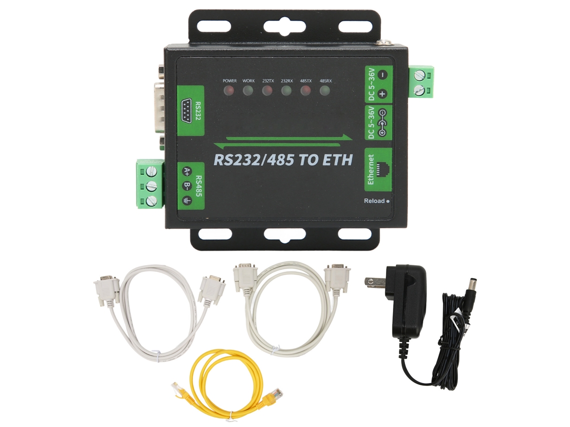 Conversor Rs232/rs485 Para Ethernet Com Duas Portas Seriais Acessórios De Computador Industrial De Alta Velocidade