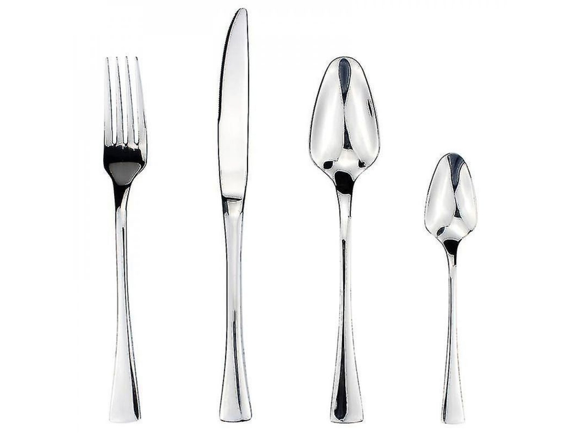 2026 set de Cubiertos de Acero Inoxidable Con Mango de Resina Elegante Y Clásico 4 En 1 para Hogar, Restaurante Y Regalo 3300 Aço