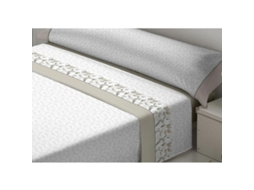 Conjunto de Lençóis TEJIDOS REINA Dulceida (Queen - Marfim)