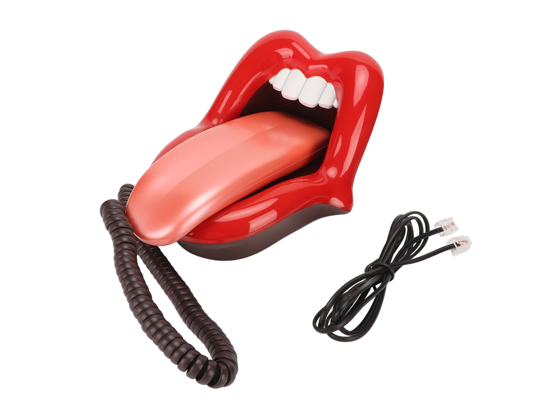 Telefone LAXISCREED Lingua Grossa Vermelho Brilhante