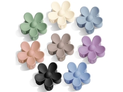 2026 8 Pinzas de Pelo de Margarita Mate, 8 Colores, para Cabello Grueso Y Fino, Sujeción Fuerte Antideslizante