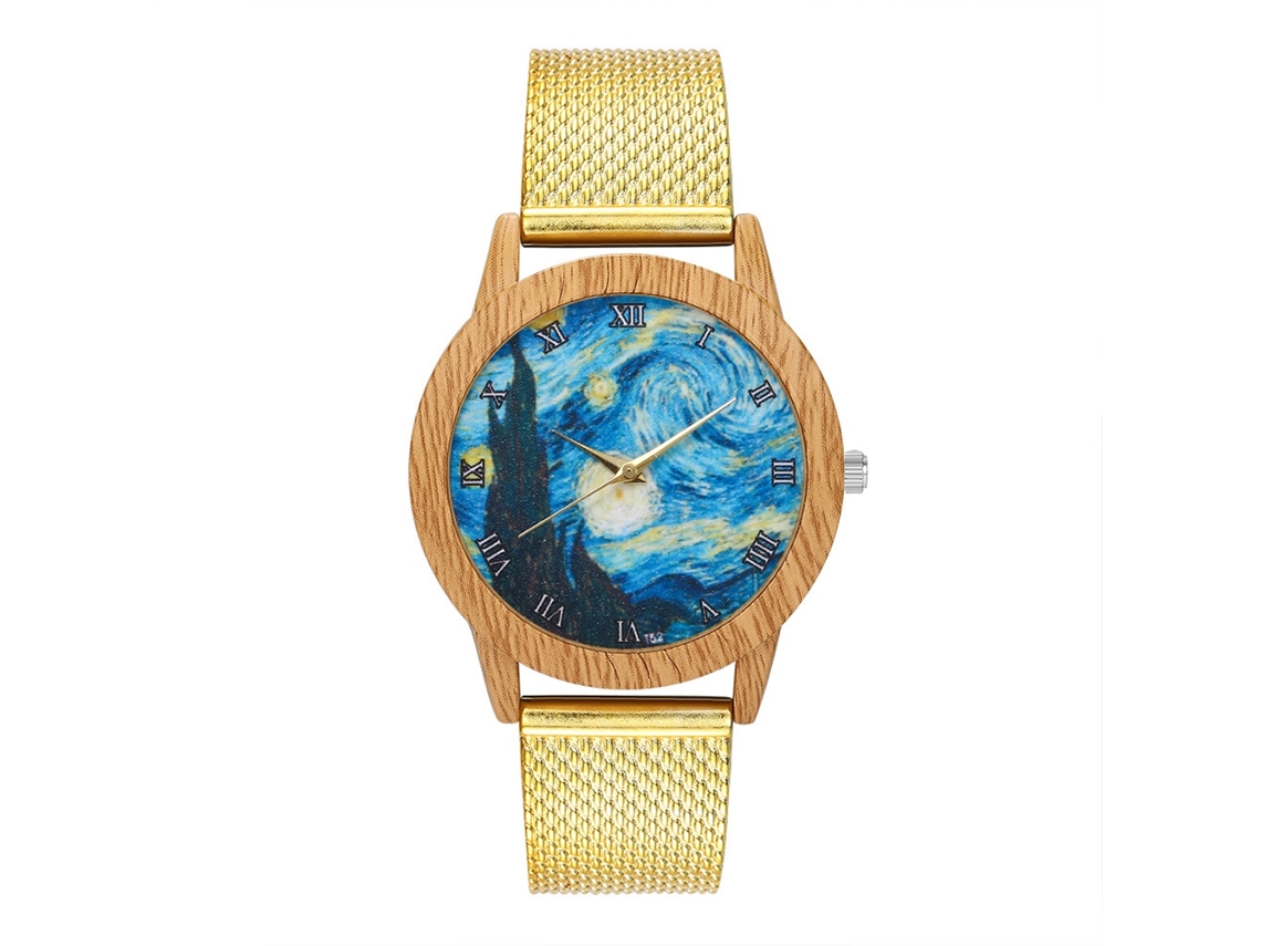 Reloj De Pulsera De Malla Zhoulianfa Unisex Moda Cuarzo T52-f (oro)