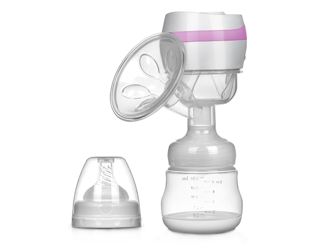 Bomba de leite elétrica BRILVIBERA Leite Strip para gestantes e puérperas na cor rosa.