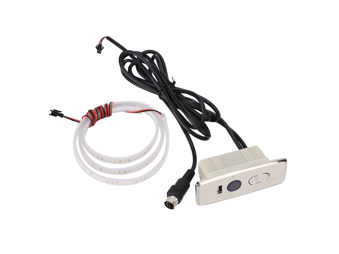 Interruptor de Poltrona Reclinável Primerox com 3 Botões Usb Controle de Luz 1m