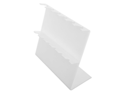Suporte De Armazenamento Compacto Em Plástico Branco Para Pipetas.