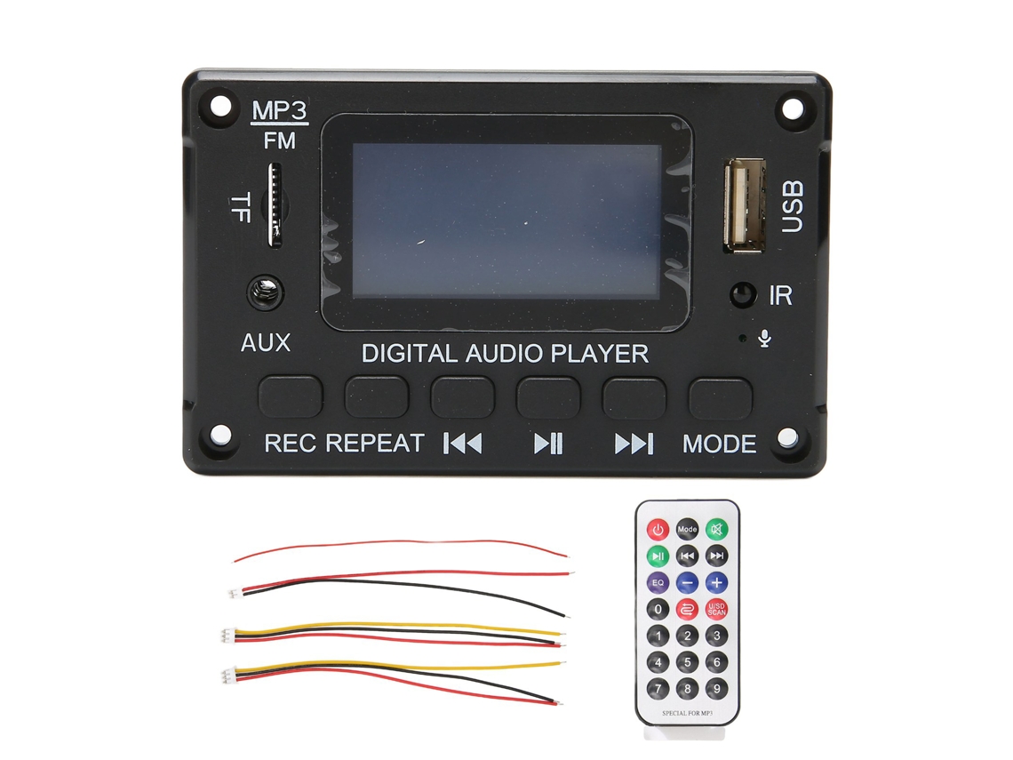 Placa Decodificadora Bluetooth com Tela LCD, para Carro, com Módulo MP3 con S/MARCA