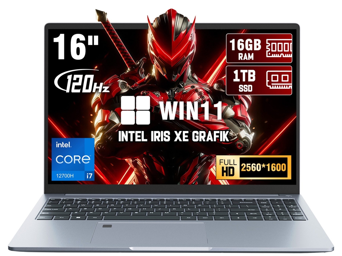 Portátil NINKEAR N16 Pro 16 Polegadas 2.5k 120hz Intel Core I7 12700h ...