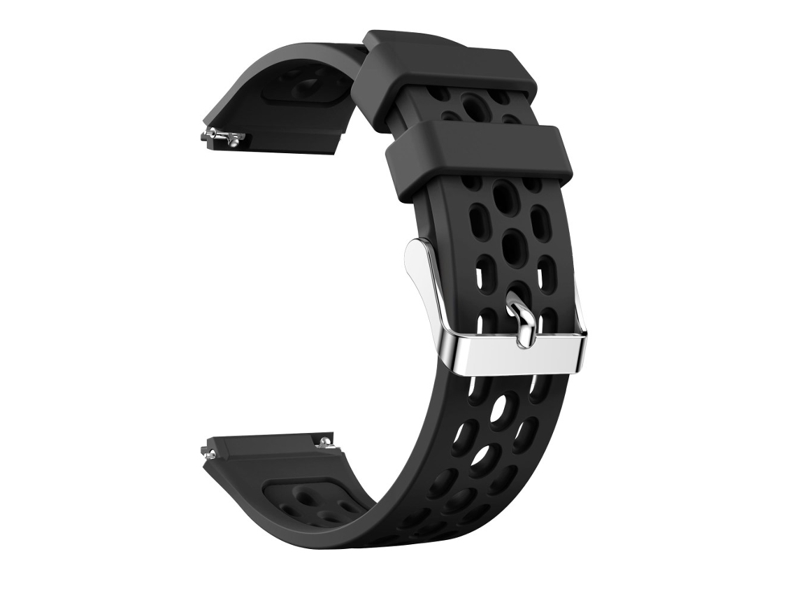 Bracelete Silicone Cor Dupla para Huawei Watch Gt 2E Preto Preto
