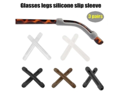 3 Ps Silicone Óculos Ganchos de Orelha Antiderrapante Retentor Capa Sol GOKOCO