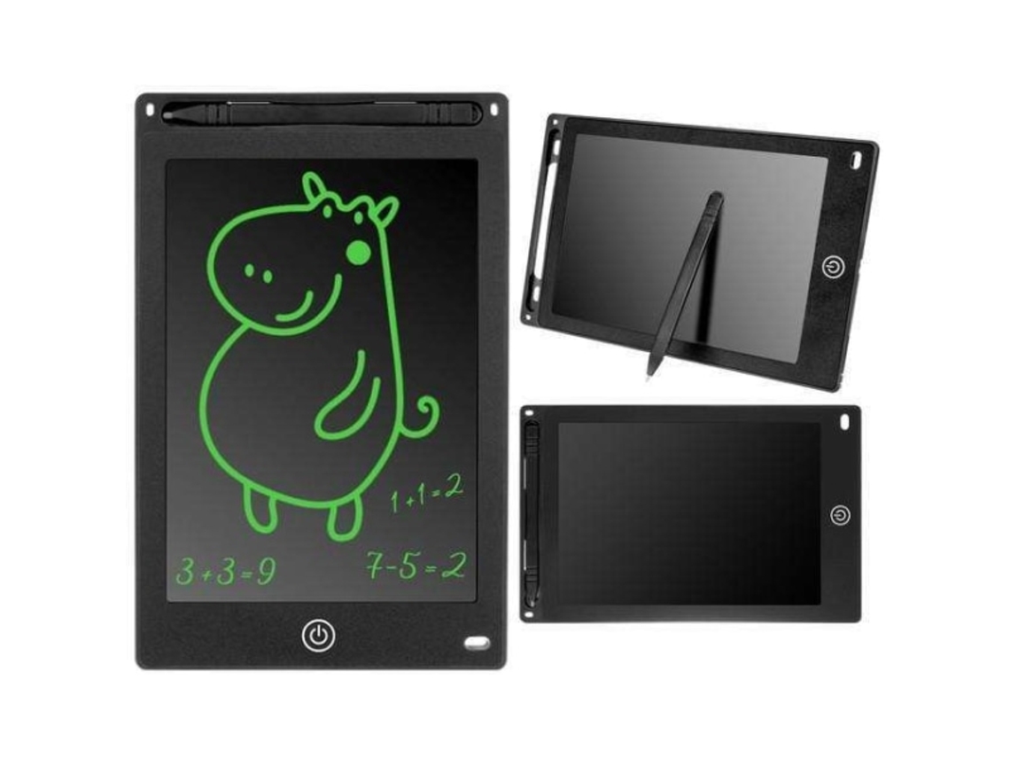 Mesa Digitalizadora Para Desenho Infantil Prática Com Tela Lcd De 8,5 Caneta Preta Aquaforge